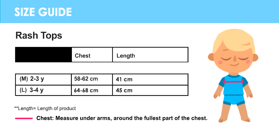 Ruler Rash Size Rash Tops – Splash About SA